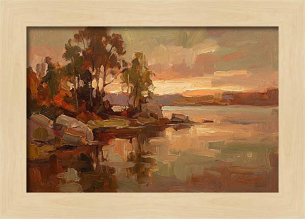 Sunset Reflections Over Water