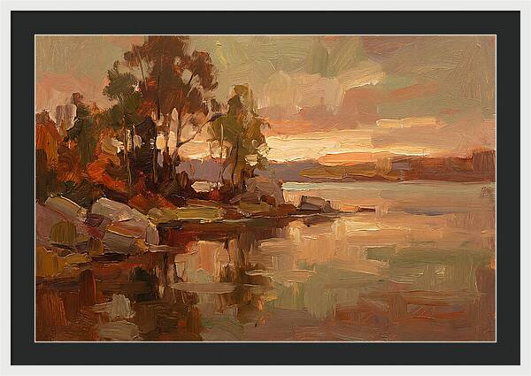 Sunset Reflections Over Water