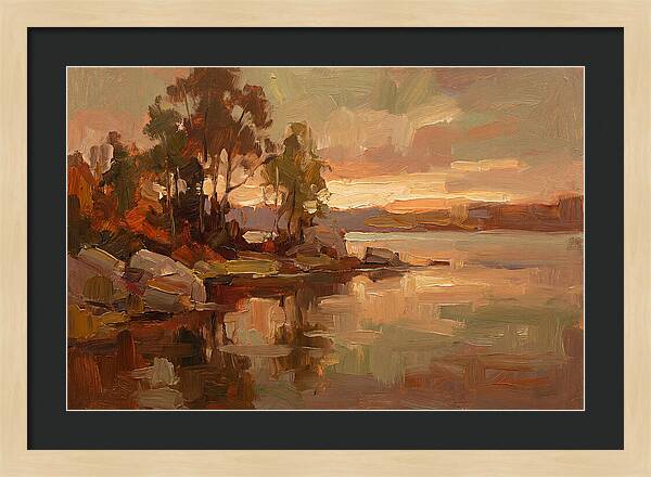 Sunset Reflections Over Water