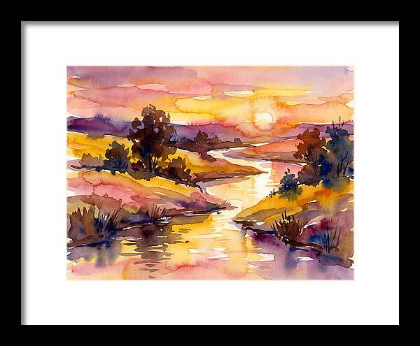 Sunset Reflections Over Water