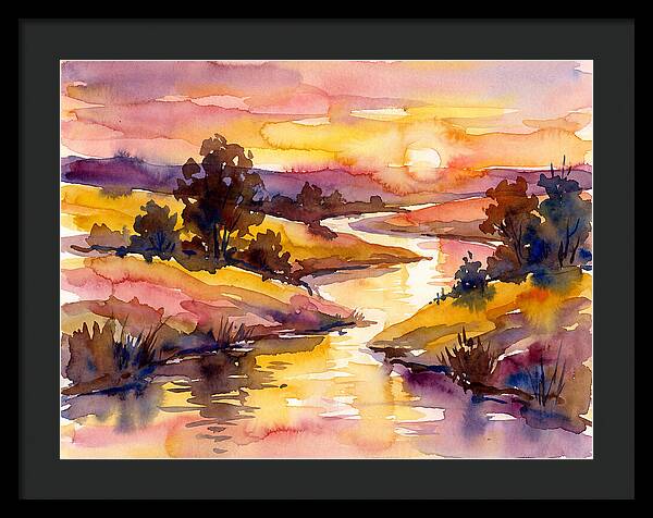 Sunset Reflections Over Water