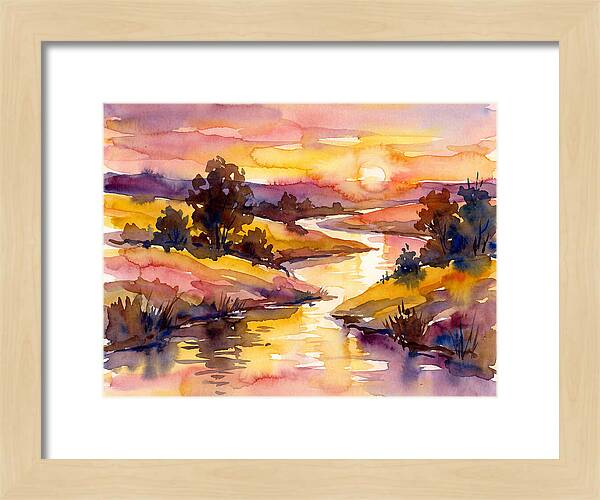 Sunset Reflections Over Water