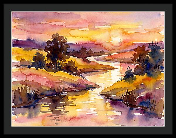 Sunset Reflections Over Water