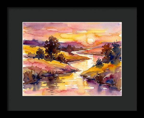 Sunset Reflections Over Water