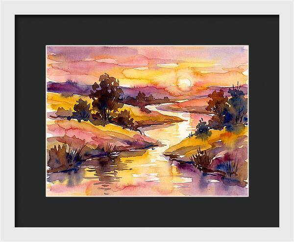 Sunset Reflections Over Water