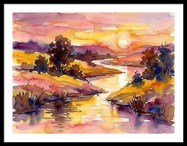 Sunset Reflections Over Water