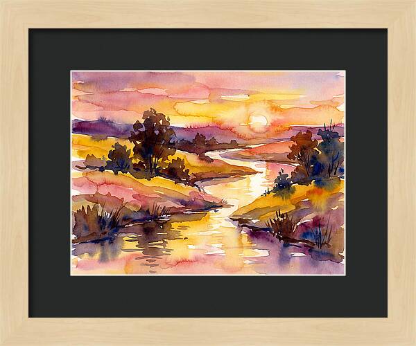 Sunset Reflections Over Water