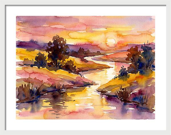 Sunset Reflections Over Water
