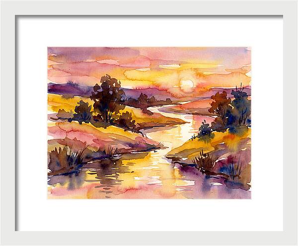 Sunset Reflections Over Water