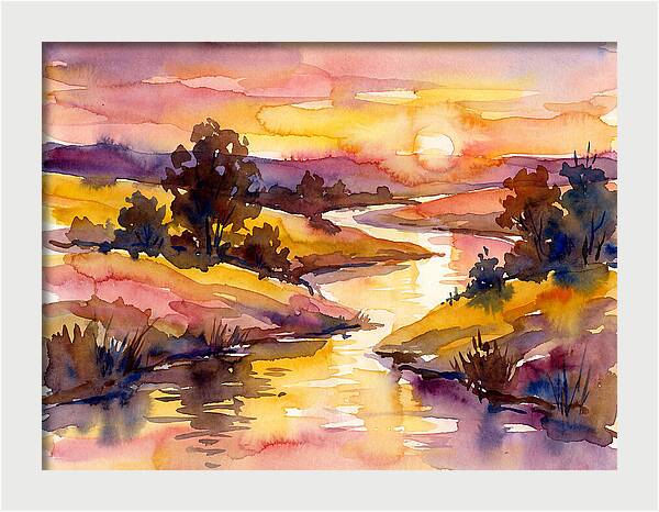 Sunset Reflections Over Water