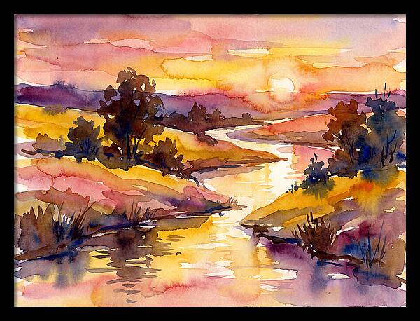Sunset Reflections Over Water