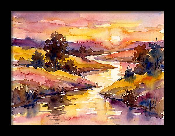 Sunset Reflections Over Water