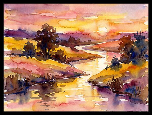 Sunset Reflections Over Water