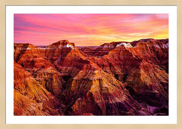 Sunset Serenity Above The Badlands