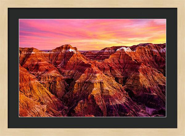 Sunset Serenity Above The Badlands