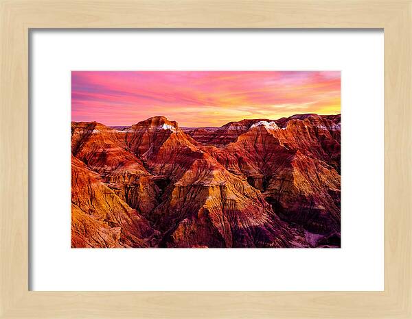 Sunset Serenity Above The Badlands