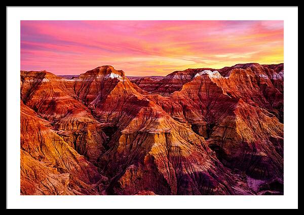 Sunset Serenity Above The Badlands