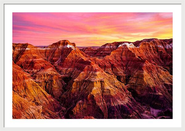 Sunset Serenity Above The Badlands