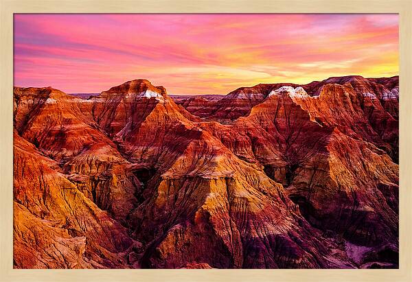 Sunset Serenity Above The Badlands