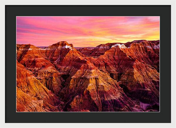 Sunset Serenity Above The Badlands