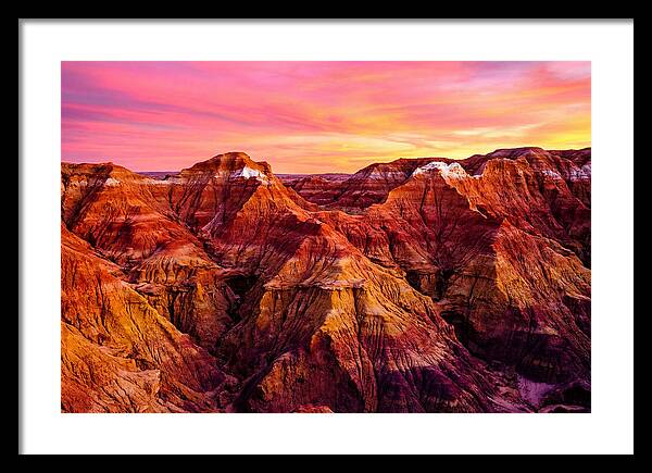 Sunset Serenity Above The Badlands