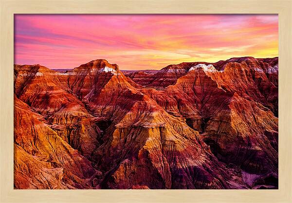 Sunset Serenity Above The Badlands