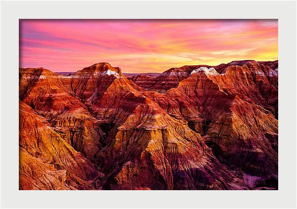 Sunset Serenity Above The Badlands