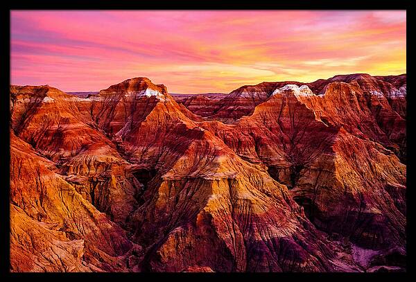 Sunset Serenity Above The Badlands