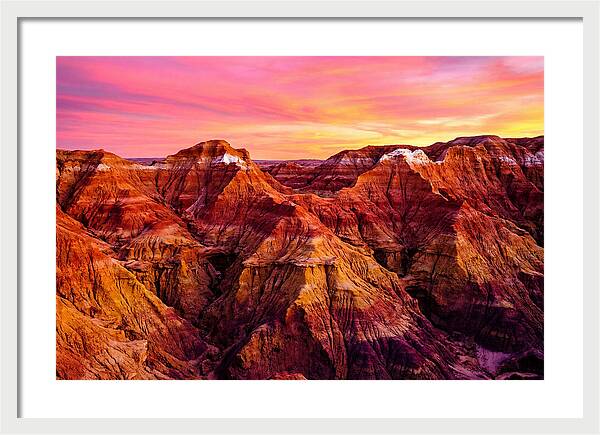 Sunset Serenity Above The Badlands