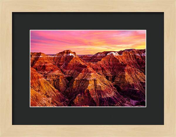 Sunset Serenity Above The Badlands