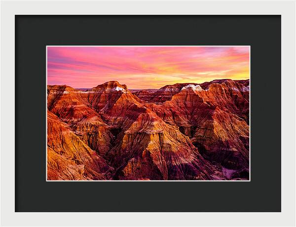 Sunset Serenity Above The Badlands