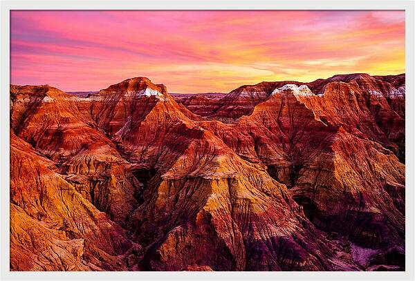 Sunset Serenity Above The Badlands