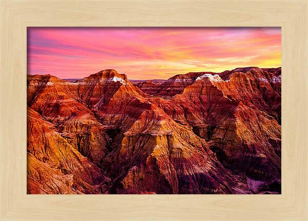 Sunset Serenity Above The Badlands
