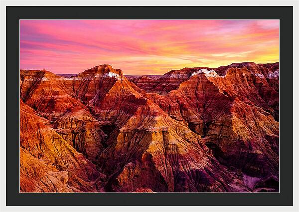 Sunset Serenity Above The Badlands