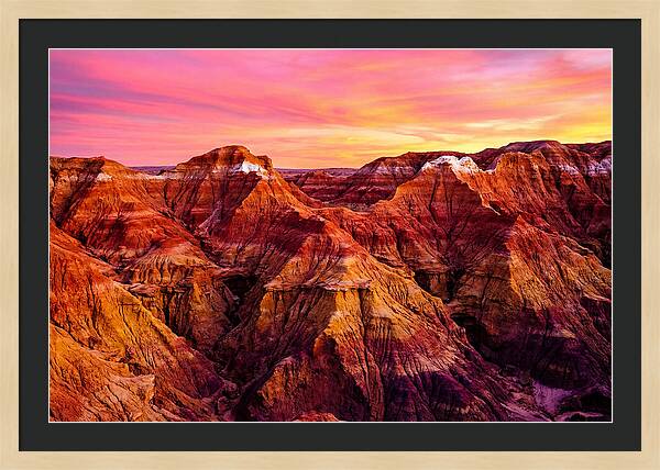 Sunset Serenity Above The Badlands