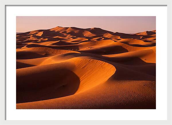 Sunset Serenity At Erg Chebbi Dunes