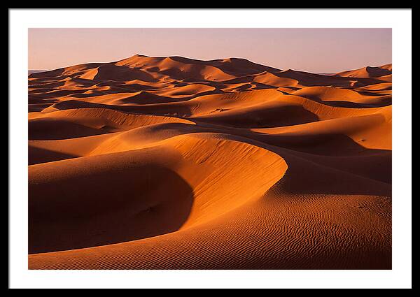 Sunset Serenity At Erg Chebbi Dunes