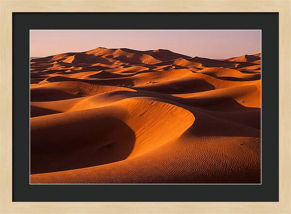Sunset Serenity At Erg Chebbi Dunes