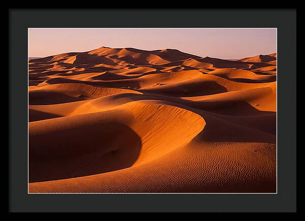 Sunset Serenity At Erg Chebbi Dunes