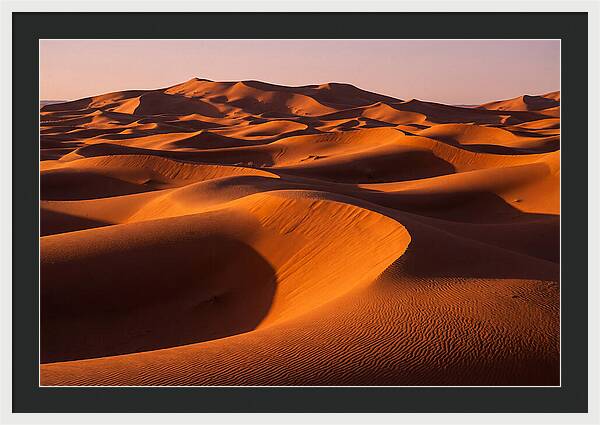 Sunset Serenity At Erg Chebbi Dunes
