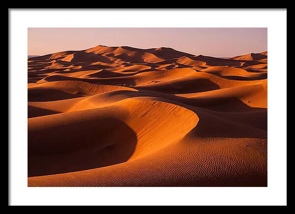 Sunset Serenity At Erg Chebbi Dunes