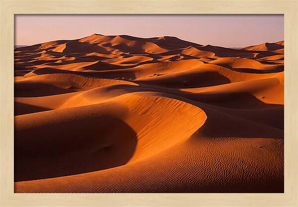 Sunset Serenity At Erg Chebbi Dunes