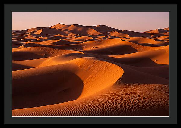 Sunset Serenity At Erg Chebbi Dunes