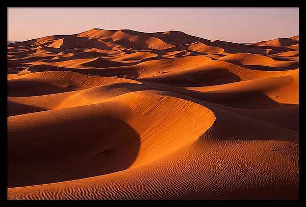 Sunset Serenity At Erg Chebbi Dunes
