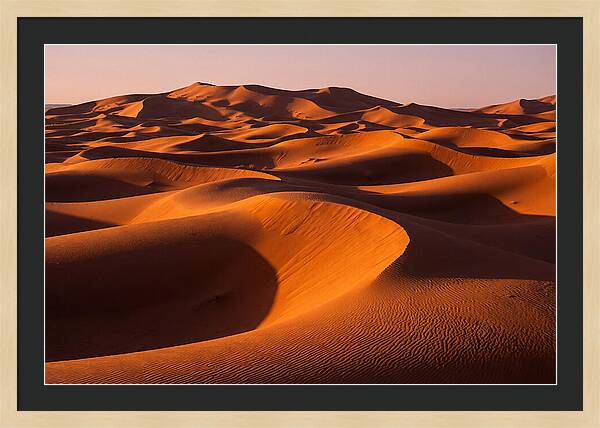 Sunset Serenity At Erg Chebbi Dunes