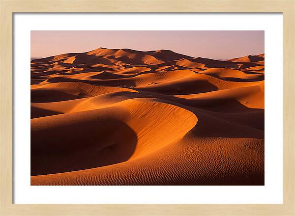Sunset Serenity At Erg Chebbi Dunes