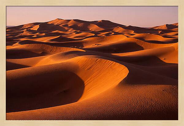 Sunset Serenity At Erg Chebbi Dunes