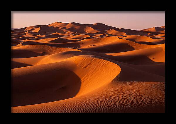 Sunset Serenity At Erg Chebbi Dunes