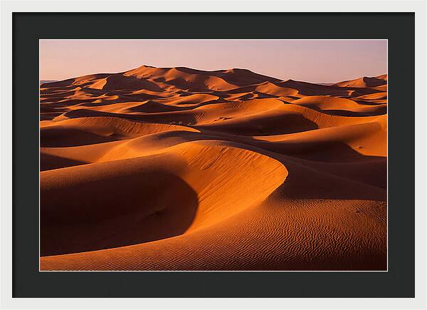 Sunset Serenity At Erg Chebbi Dunes