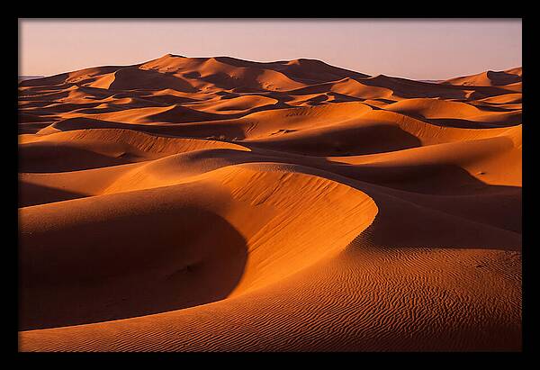 Sunset Serenity At Erg Chebbi Dunes
